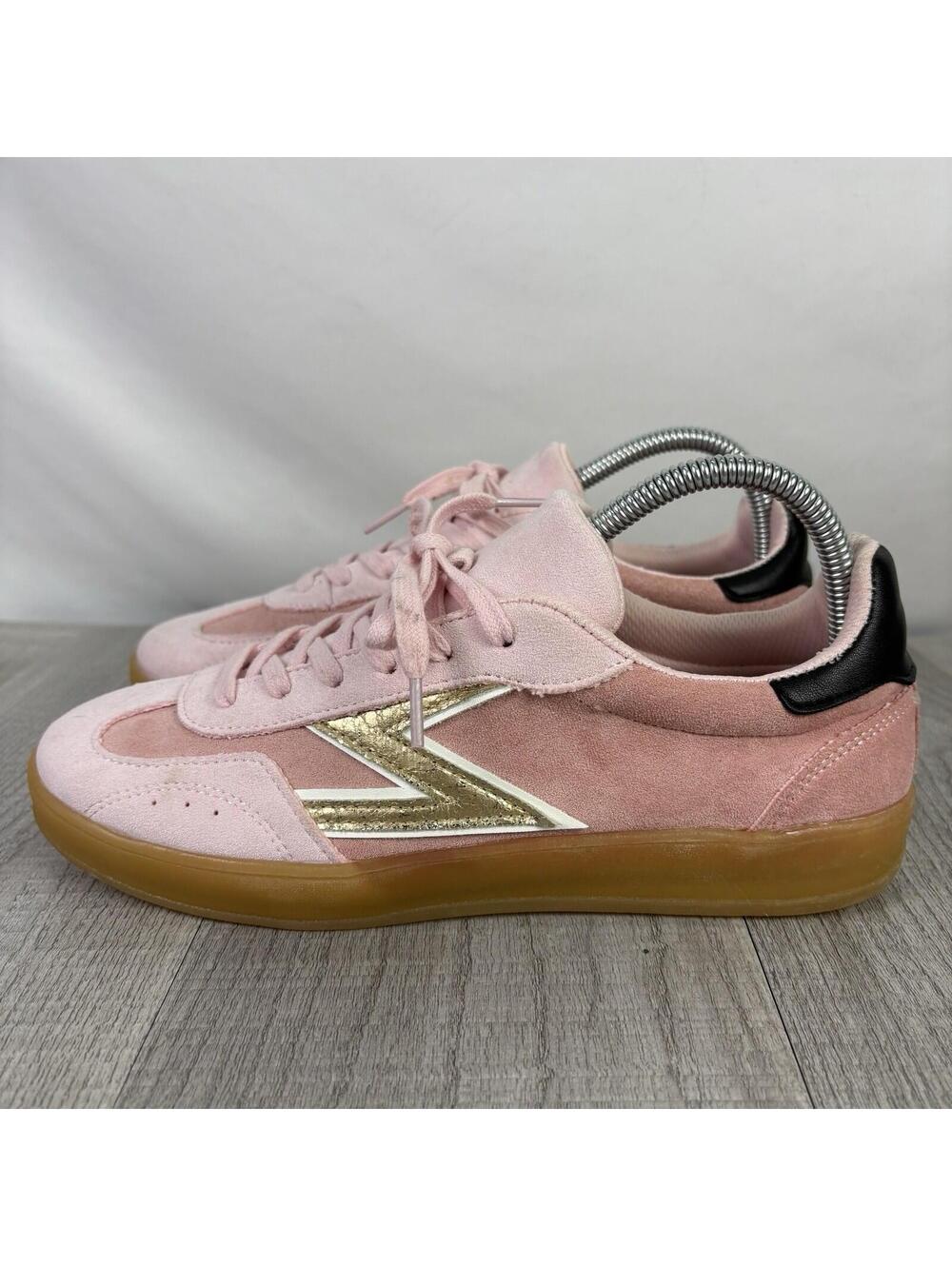 Zodiac Sansa Womens Pink Gold Zigzag Sneakers 8.5